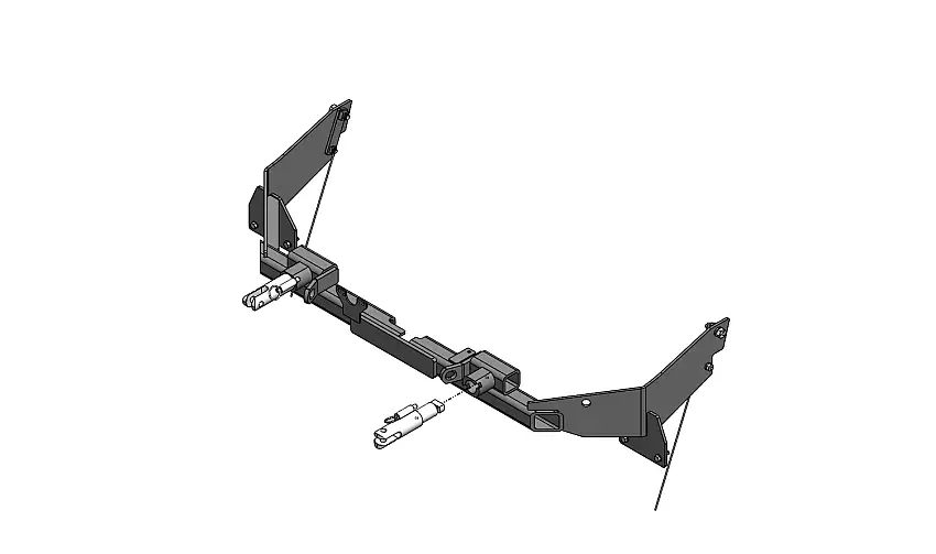 BlueOx Tow Bar Base Plate, Front Mount, RV Flat Towing for Select, FORD ESCAPE HYBIRD