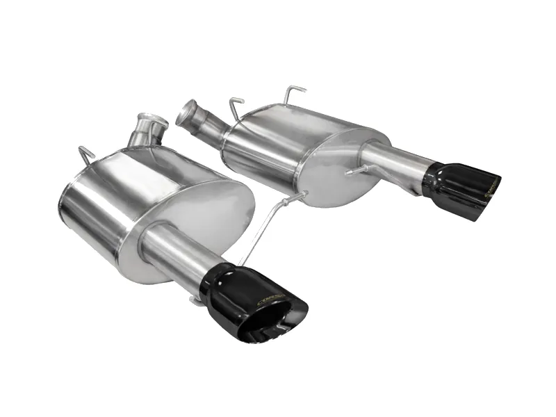 2011-2014 Ford Mustang GT Corsa Xtreme Axle-Back Exhaust Kit (Black Tips) | 14317BLK