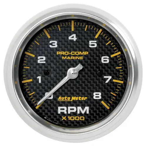AutoMeter GAUGE, TACHOMETER, 3 3/8", 8K RPM, MARINE CARBON FIBER 200779-40