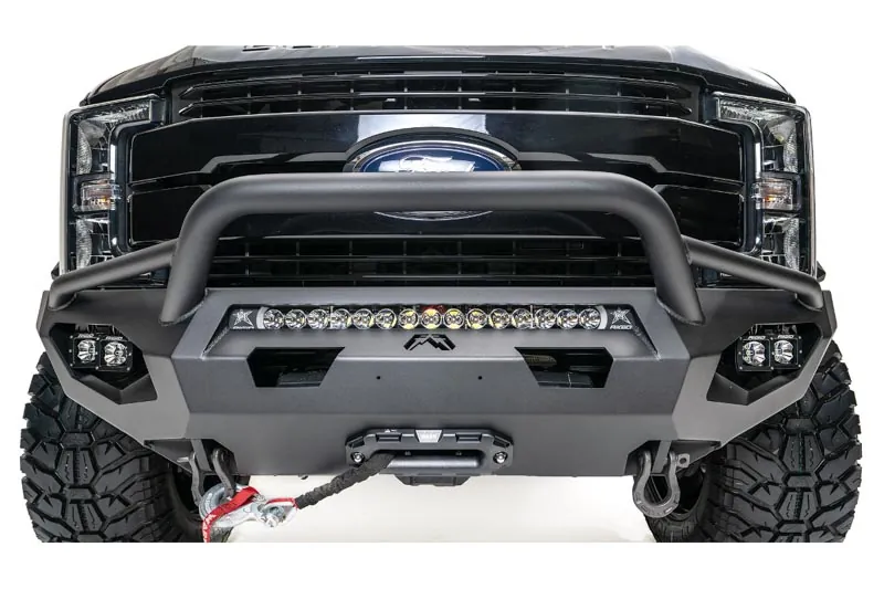 2017-2022 Ford F250 & F350 Fab Fours Matrix Open Fender Front Bumper with Pre-Runner Guard | FS17-X4152-1