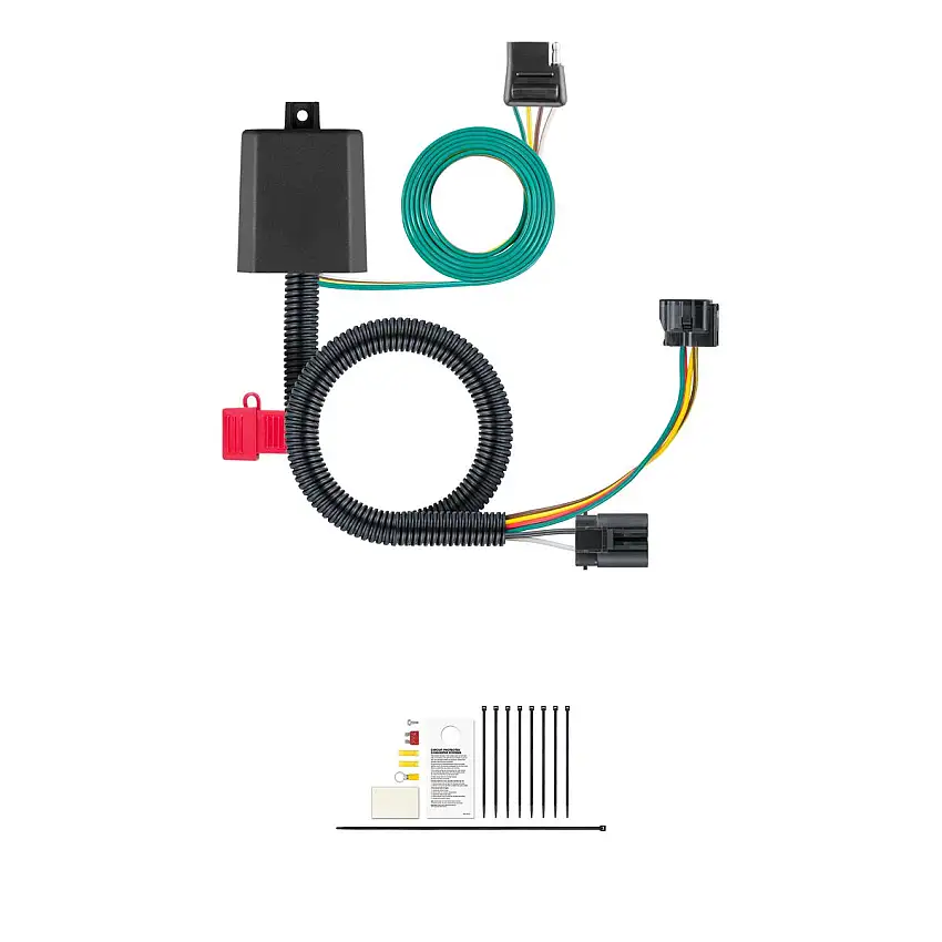 CURT Custom 4-Flat, Select Hyundai and Kia Vehicles, OEM Tow Package Required Trailer Connector Kit