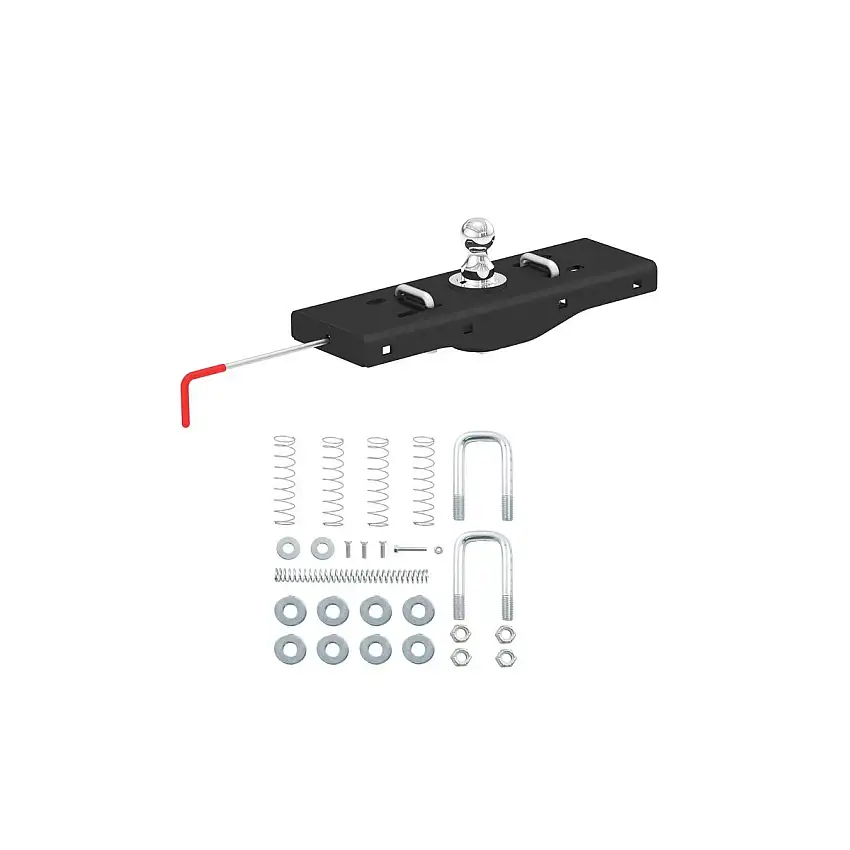 CURT Double Lock EZr Gooseneck Hitch, 2-5/16" Ball, 30K (Brackets Required) Gooseneck Trailer Hitch