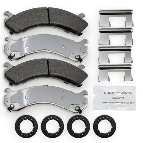 NRS Galvanized Disc Brake Pad Set Rear 01-10 GM 3500