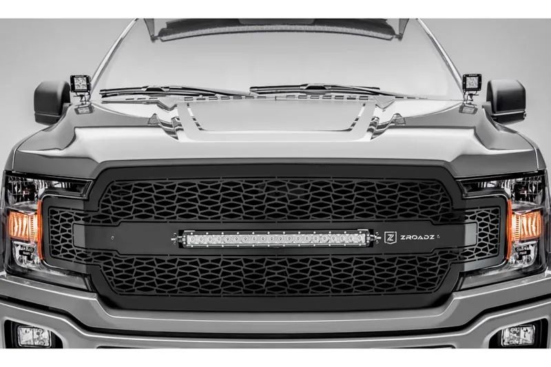 2018-2020 Ford F150 without Front Camera ZROADZ Series Upper Grille with 20 inch LED Light Bar | Z315711