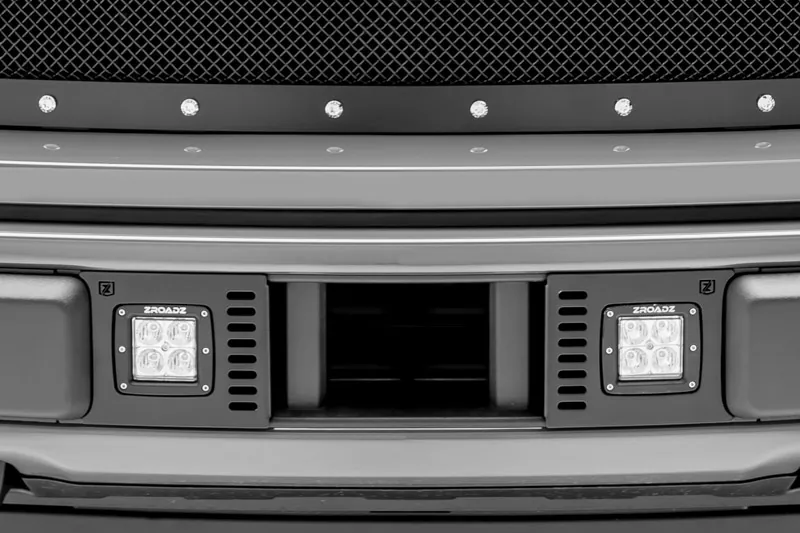 2018-2020 Ford F150 ZRoadZ Lower Bumper Off-Road Light Mount Kit with 3 inch Cube Lights | Z325711-KIT