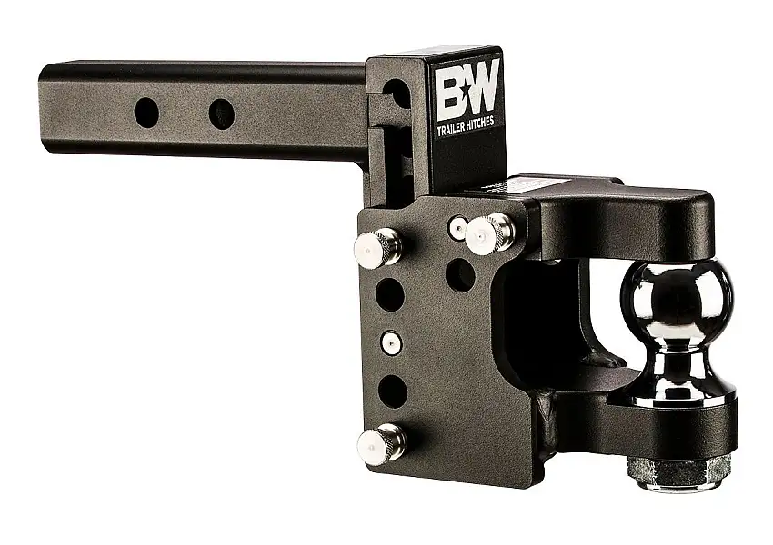 B&W Trailer Hitches 8" Blk T&S, 2" Ball Pintle Trailer Hitch Pintle Hook Mount TS10055