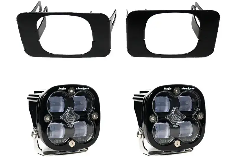 2015-2020 Ford F150 & 2017-2019 Super Duty Baja Designs Squadron SAE-Compliant LED Light Fog Kit (Includes Mounts) | 447618