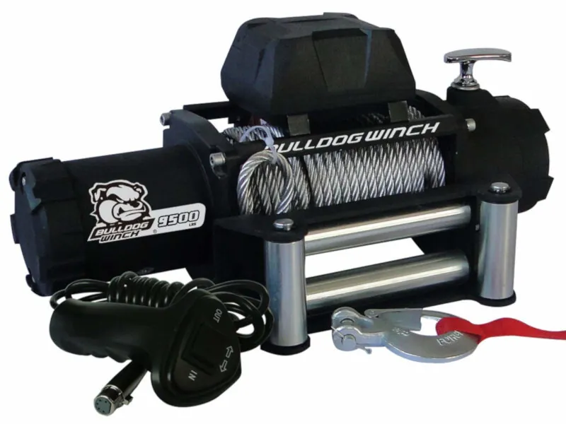 Bulldog Winch 9500lb Standard Winch with Wire Rope | 10042