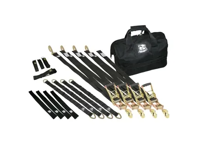 Bulldog Winch 17pc Ratcheting Tie-Down Strap Kit | 20351