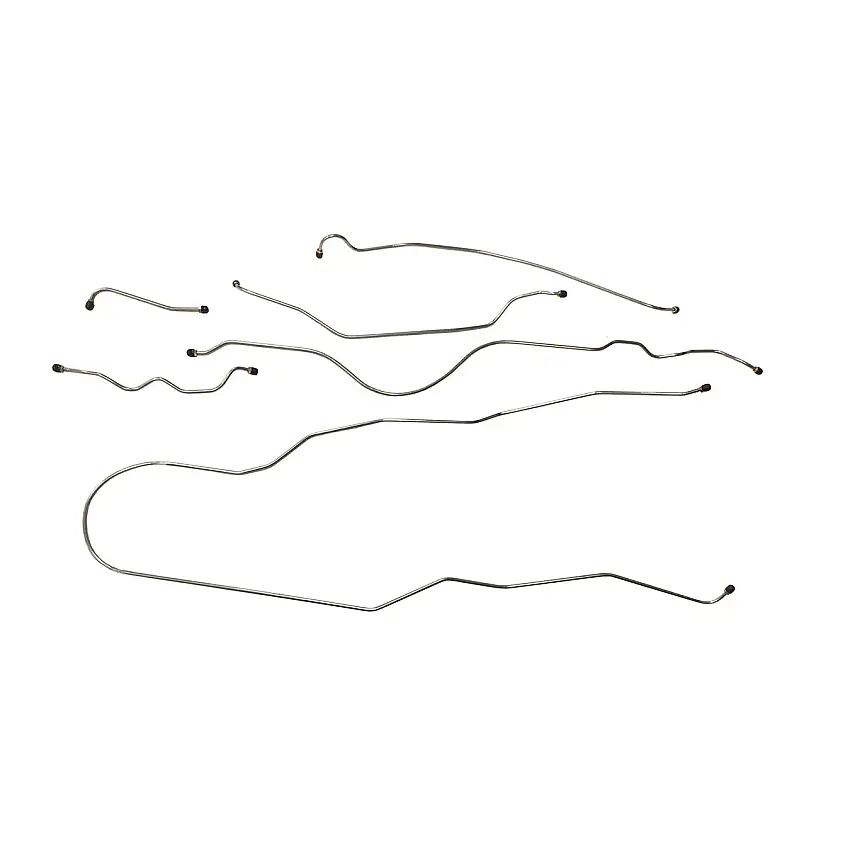1946-47 Cadillac Series 62 129" WB Complete Brake Line Kit 6pc, OE Steel