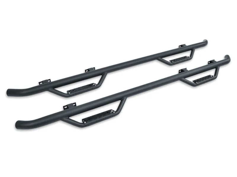 2017-2026 Ford F250 & F350 SuperCab Go Rhino Dominator D2 Cab-Length Side Steps (Black) | D24156T