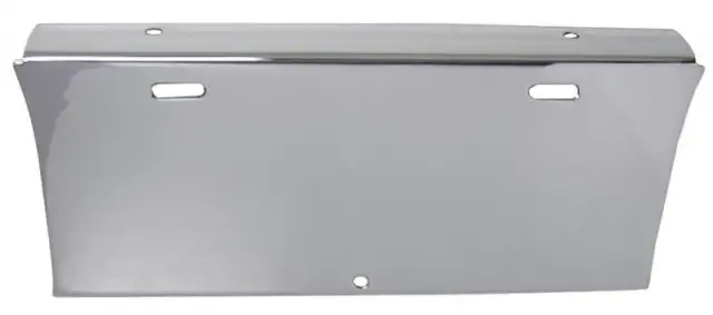 BACKPLATE-FRONT LICENSE BUMPERETTE-CHROME-USA-58-62 (#E5849)