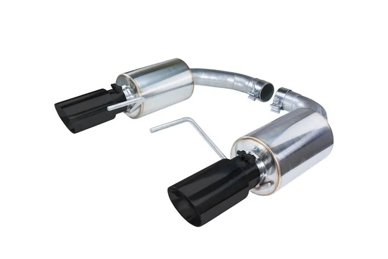 2015-2017 Ford Mustang GT Pypes SP Touring Axle-Back Exhaust System (Black Tips) | SFM82MSB