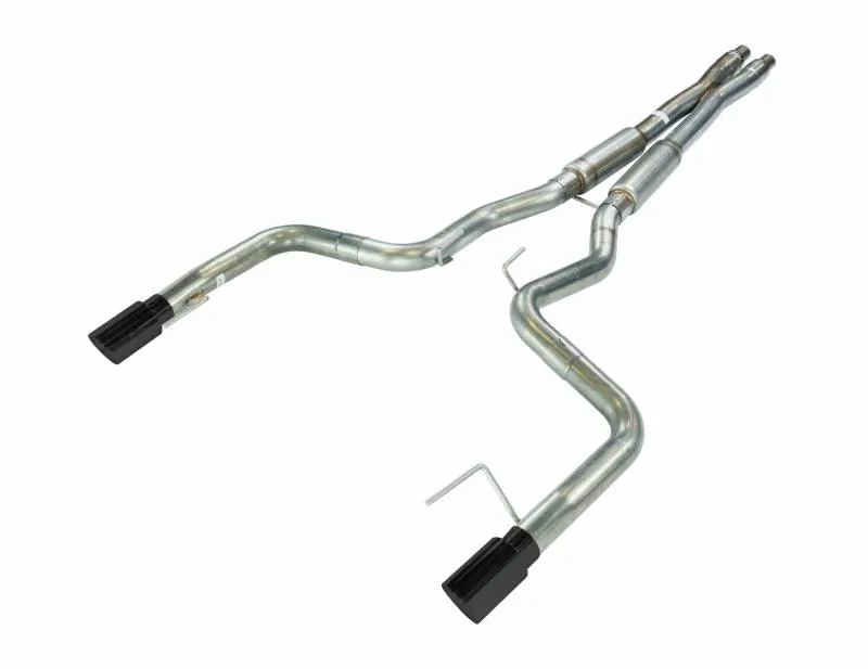 2015-2017 Ford Mustang GT Pypes X-Bomb 3 inch Cat-Back Exhaust System with Black Tips | SFM86MXB