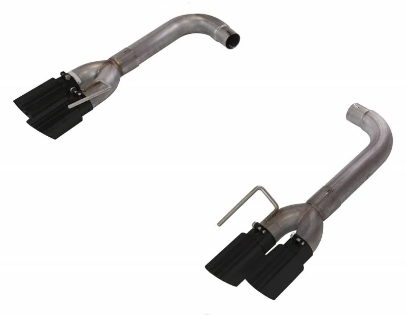 2018-2023 Ford Mustang GT Pypes Phantom Series Axle-Back Exhaust System (Black Tips) | SFM88MSB