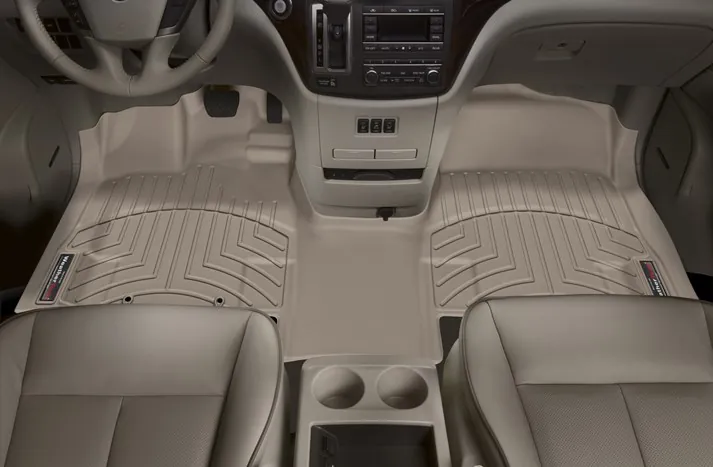 2017-2022 Ford F250 & F350 Regular Cab WeatherTech Over Hump Front FloorLiner Tan | 4510281
