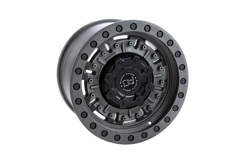 1999-2025 Ford F250 & F350 Black Rhino Abrams 17x9.5 inch Wheel Textured Matte Gunmetal (-18mm Offset) | 1795ABR-88170G25