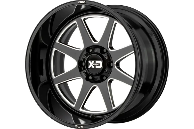 1999-2026 Ford F250 & F350 20x10 inch XD 844 Pike Wheel Gloss Black Milled -18mm Offset | XD84421087318N