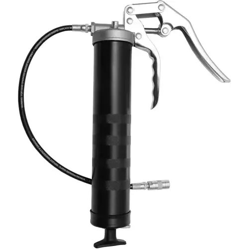 Heavy-Duty Pistol Grip Grease Gun With Flex Hose Extension