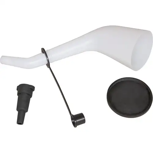 Offset Funnel With Cap And Lid