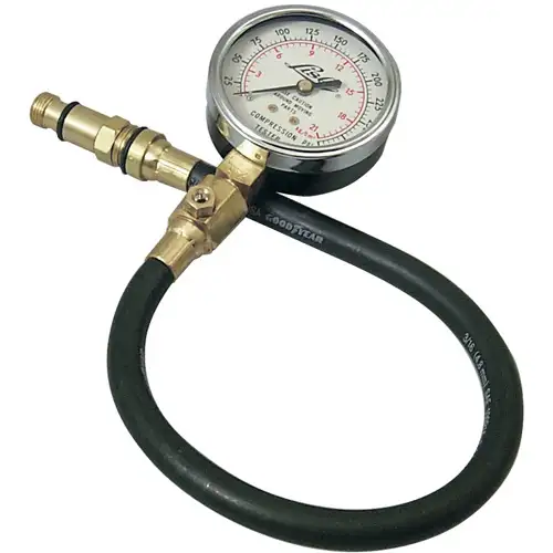 Gas Compression Tester, 0 - 300 PSI, Fits 14 mm & 18 mm Threads