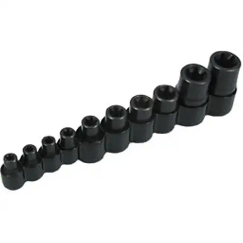 3/8 Dr 10 Pc Master External Torx Socket Set