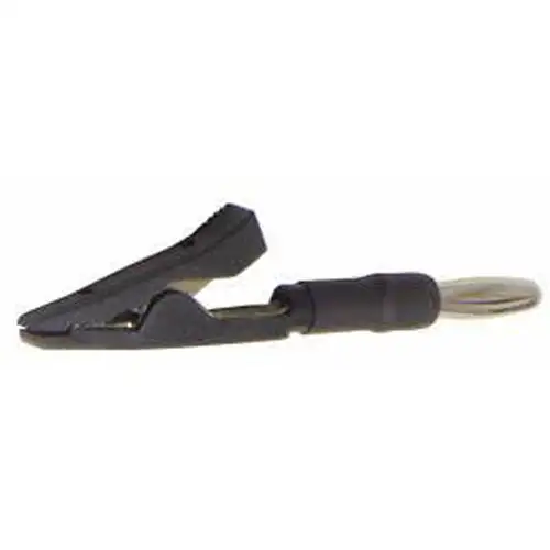 Multimeter Male 4mm Banana Alligator Clip Black