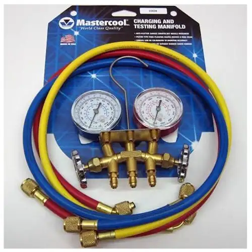 Manifold Gauge Set W/36 In Hoses, 2 1/2 In