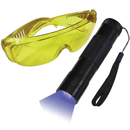 Mini UV Flashlight With Glasses