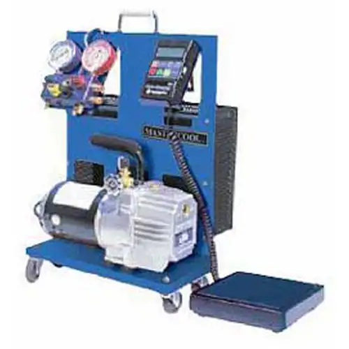 75 CFM/110V Portable Elec A/C Charging Station W/Hoses