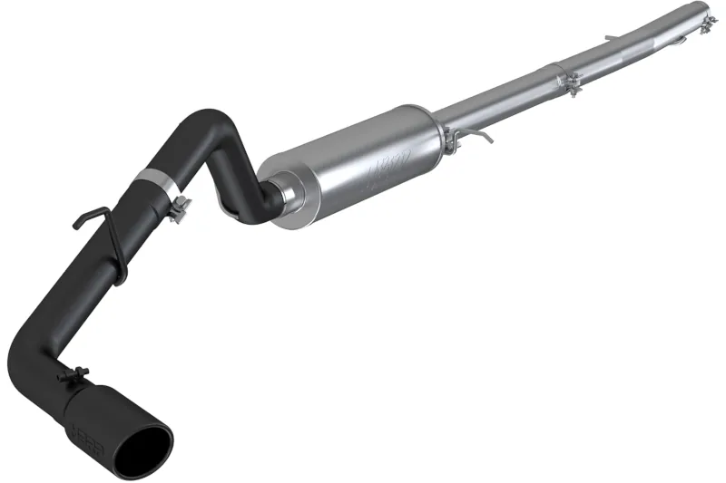 2019-2023 Ford Ranger 2.3L EcoBoost MBRP Black 3 inch Single-Exit Cat-Back - Aluminized | S5227BLK
