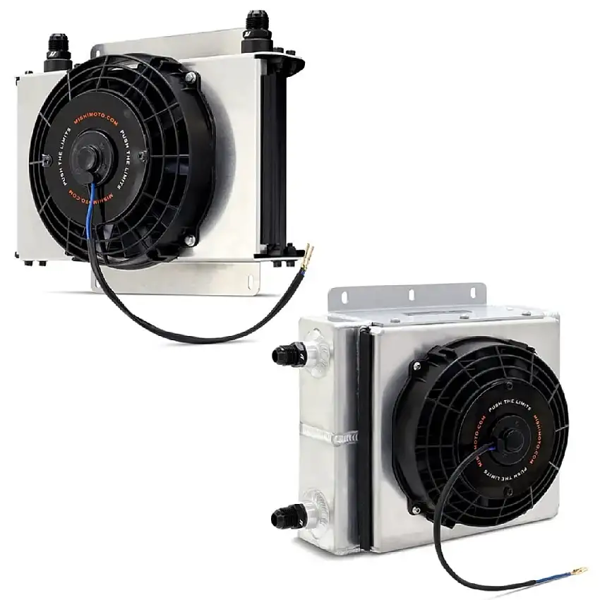 Mishimoto Heavy Duty Universal Oil Cooler With 8" Electric Fan