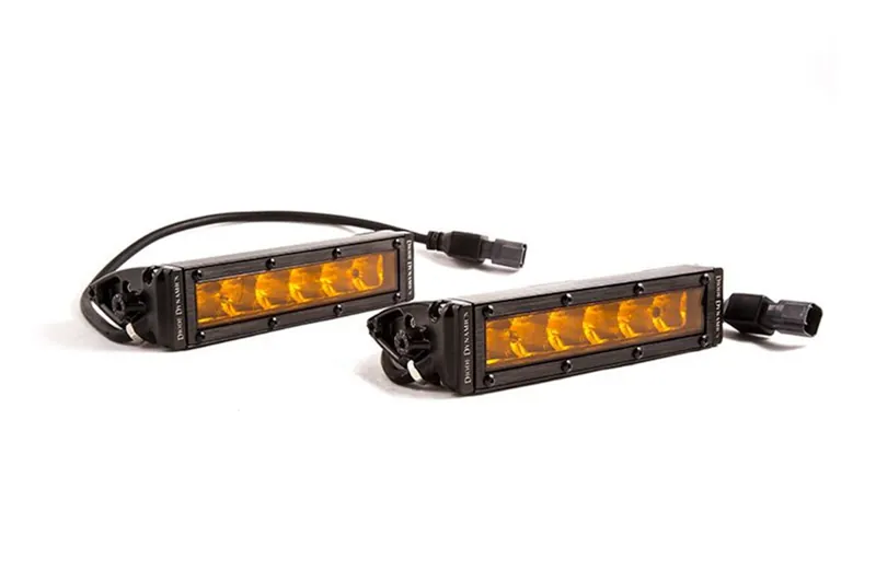Diode Dynamics SS6 Stage Series 6 inch Amber Driving LED Light Bar (Pair) | DD5036P