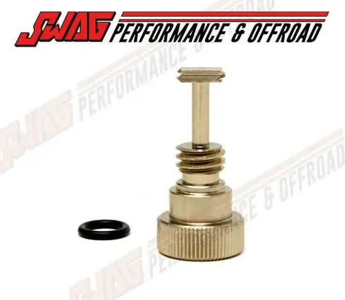 03-07 Ford 6.0L Powerstroke Diesel HFCM Water in Fuel WIF Drain Plug - Gold