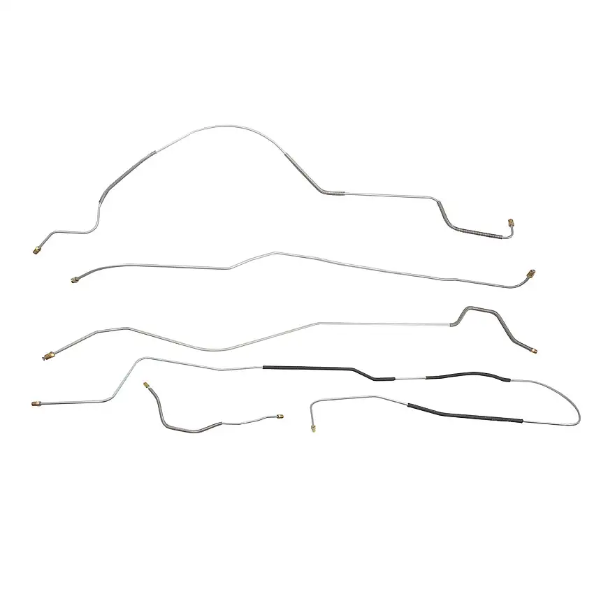 1951 Ford Special Super Manual Drum Brake Line Kit 5pc, Stainless