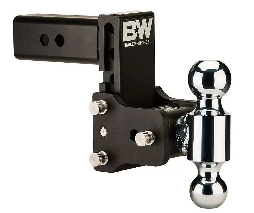 B&W 14.5K 5" Drop 4.5" Rise (2-5/16", 2" Balls) Adjustable Ball Mount Hitch For 2-1/2" Recievers TS20037B