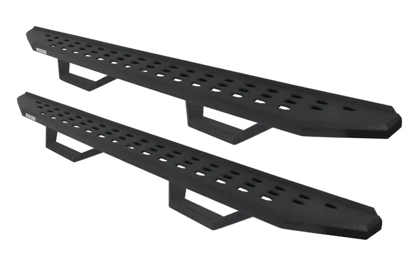 2015-2026 Ford F150 & Raptor SuperCrew Go Rhino RB20 Bedlined Running Boards with Drop Steps | 6941558720T