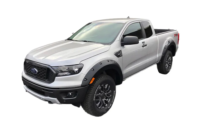 2019-2023 Ford Ranger SuperCab Bushwacker Pocket-Style Fender Flares with Matte Black Finish | 20950-02