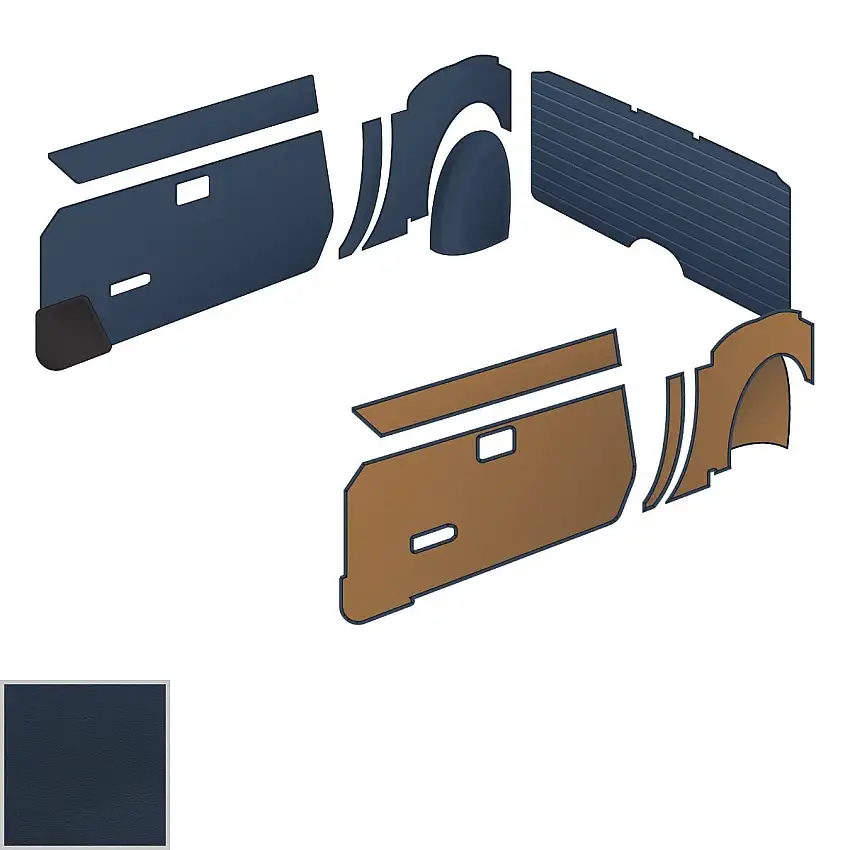 Navy Blue Panel Kit by Moss Handcrafted Upholstery