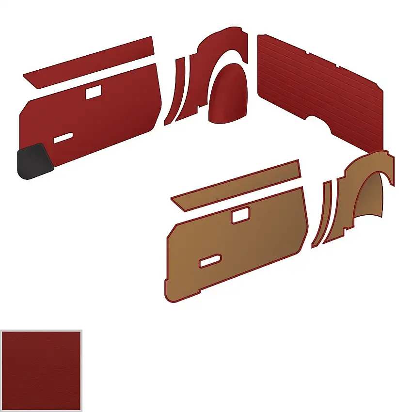 Red Panel Kit by Moss Handcrafted Upholstery