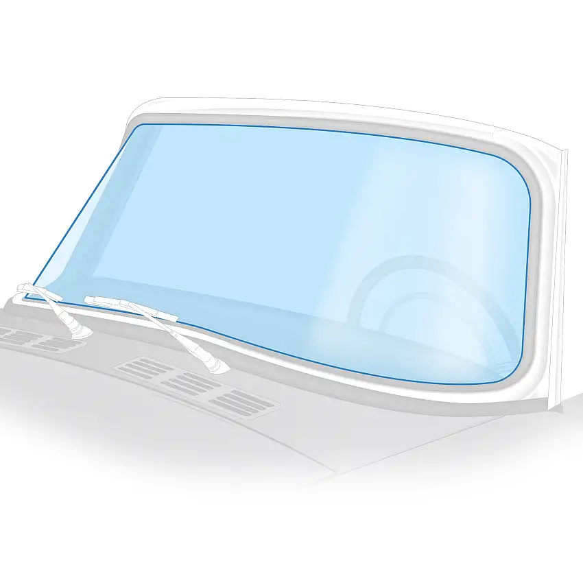 Clear Windshield Glass, Sunbeam Alpine 3-5 & Tiger