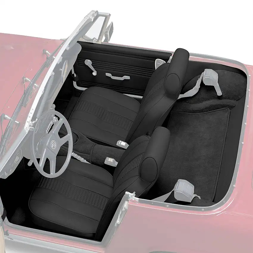 Complete Interior Kit, vinyl, Black/Black 009-211