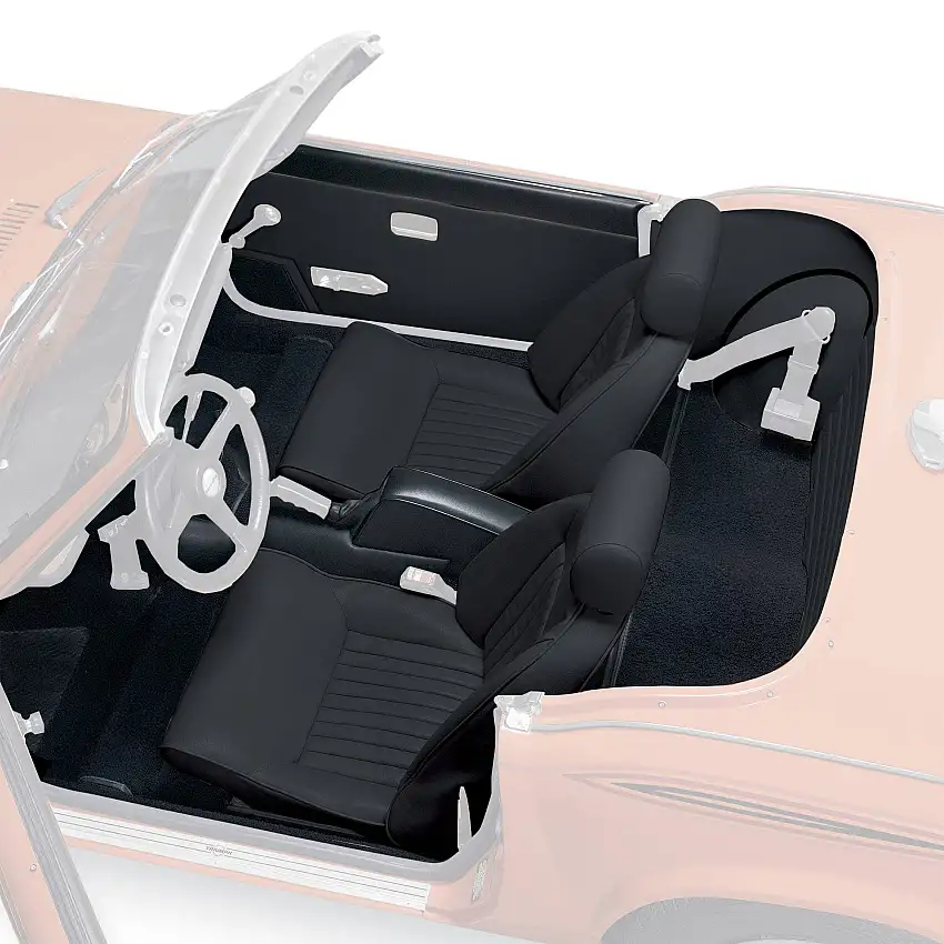 Complete Interior Kit, vinyl, Black/Black