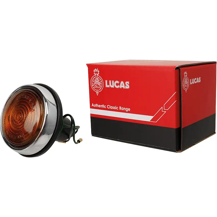 Turn Lamp, Amber Lens, by Lucas Classic
