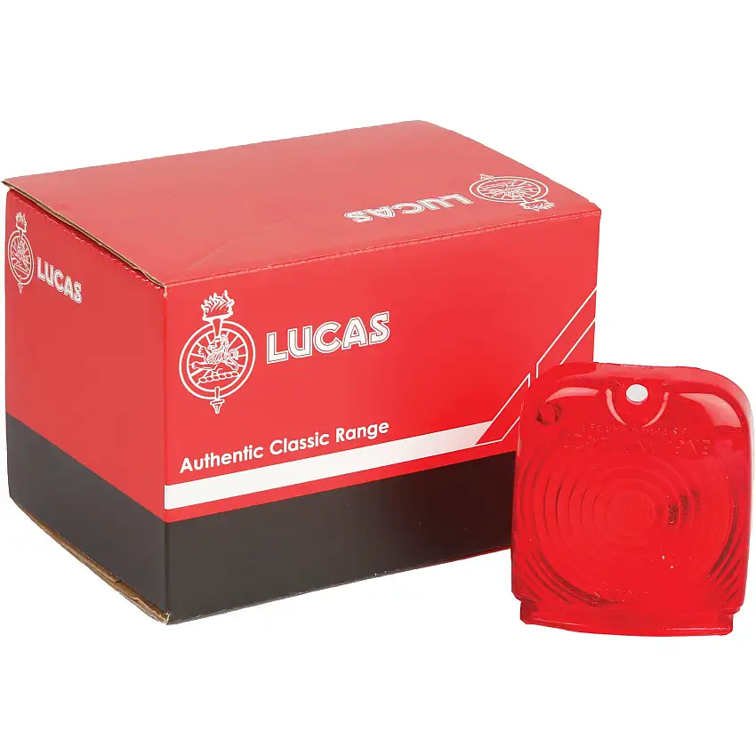 Tail Lamp Lens, Lower, Red, by Lucas Classic