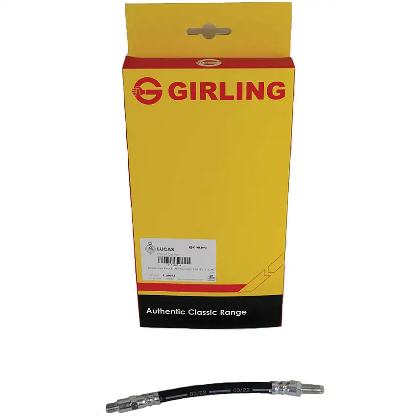 Brake Hose, L/H Rear by Girling Classic, TR4A-TR6, MGA