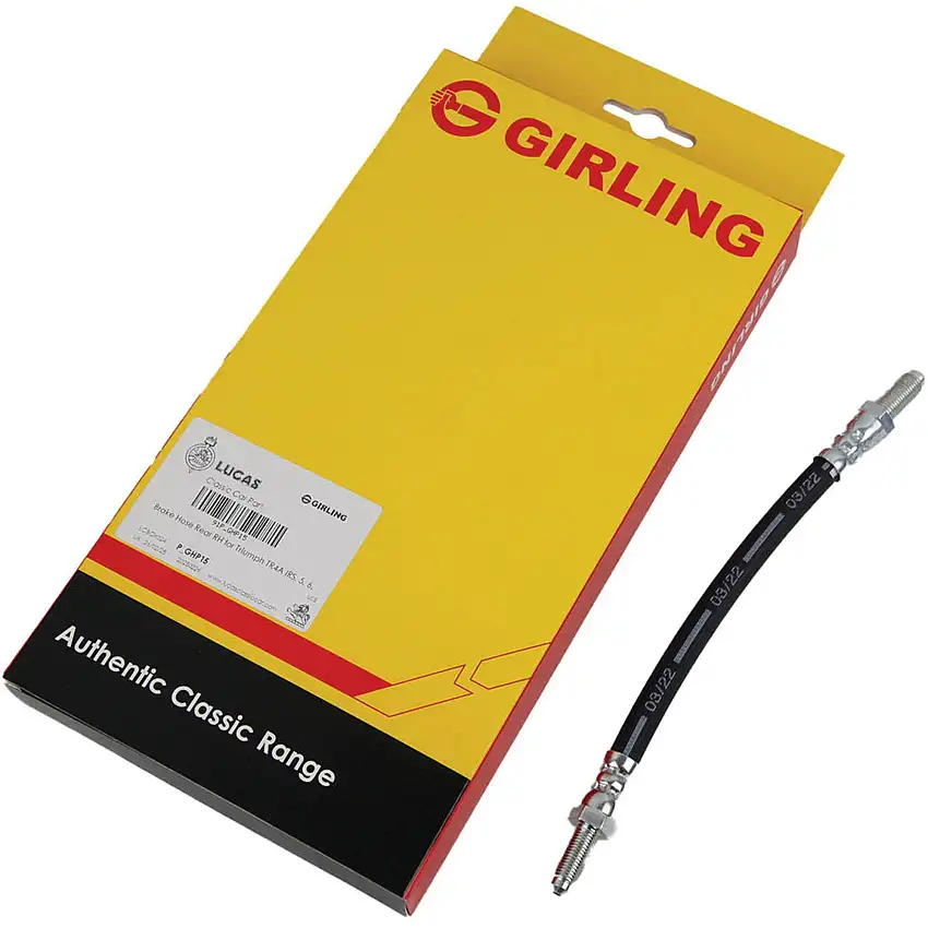 Brake Hose, R/H Rear by Girling Classic, TR4A-TR6, MGA