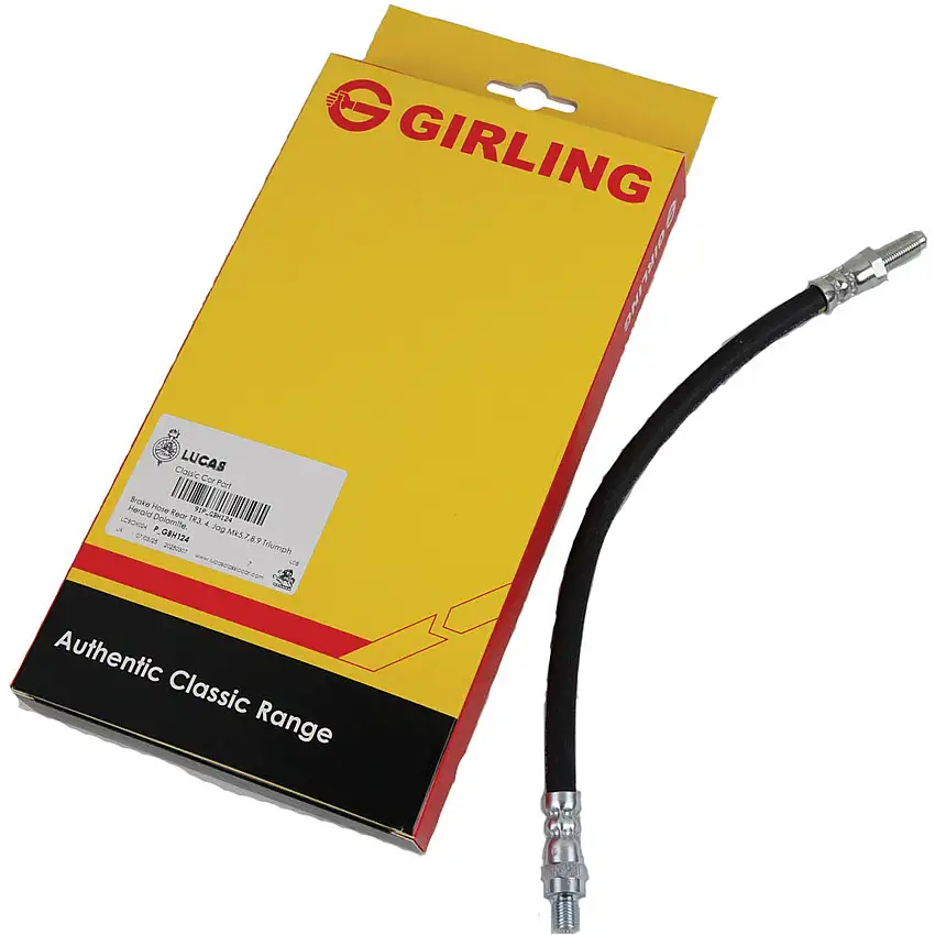 Rear Brake Hose by Girling Classic, TR3-4, Jag MK 5, 7, 8, 9