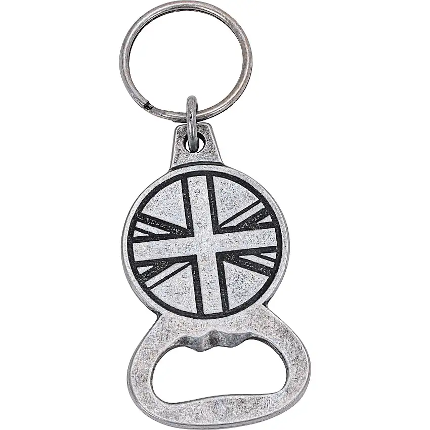 Union Jack Metal Key Chain and Bottle Opener