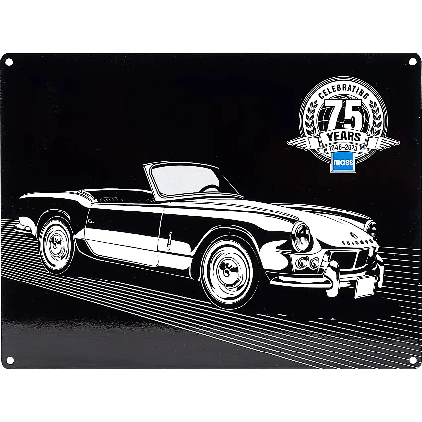 Moss Motors 75th Anniversary Metal Sign - Spitfire